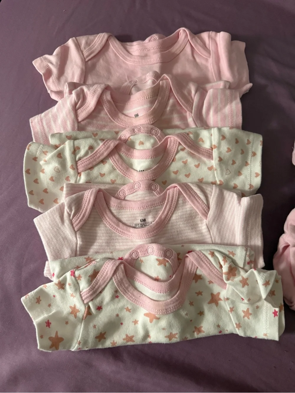 Pink Heart & Star Baby Pajama Set - Soft Cotton Sleepwear